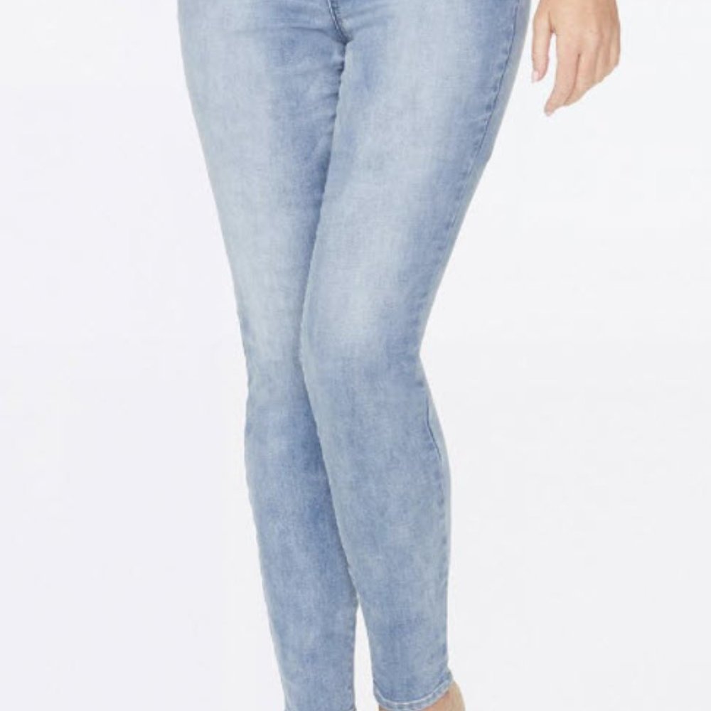 NYDJ Women's Light Blue Ami Skinny Jeans Biscayne (16)